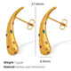 EH794 Color Diamond Gold Earrings Picture3